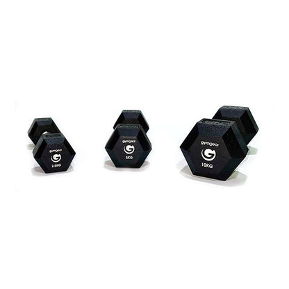 Dumbbell- Rubber Hex 2.5-25kg